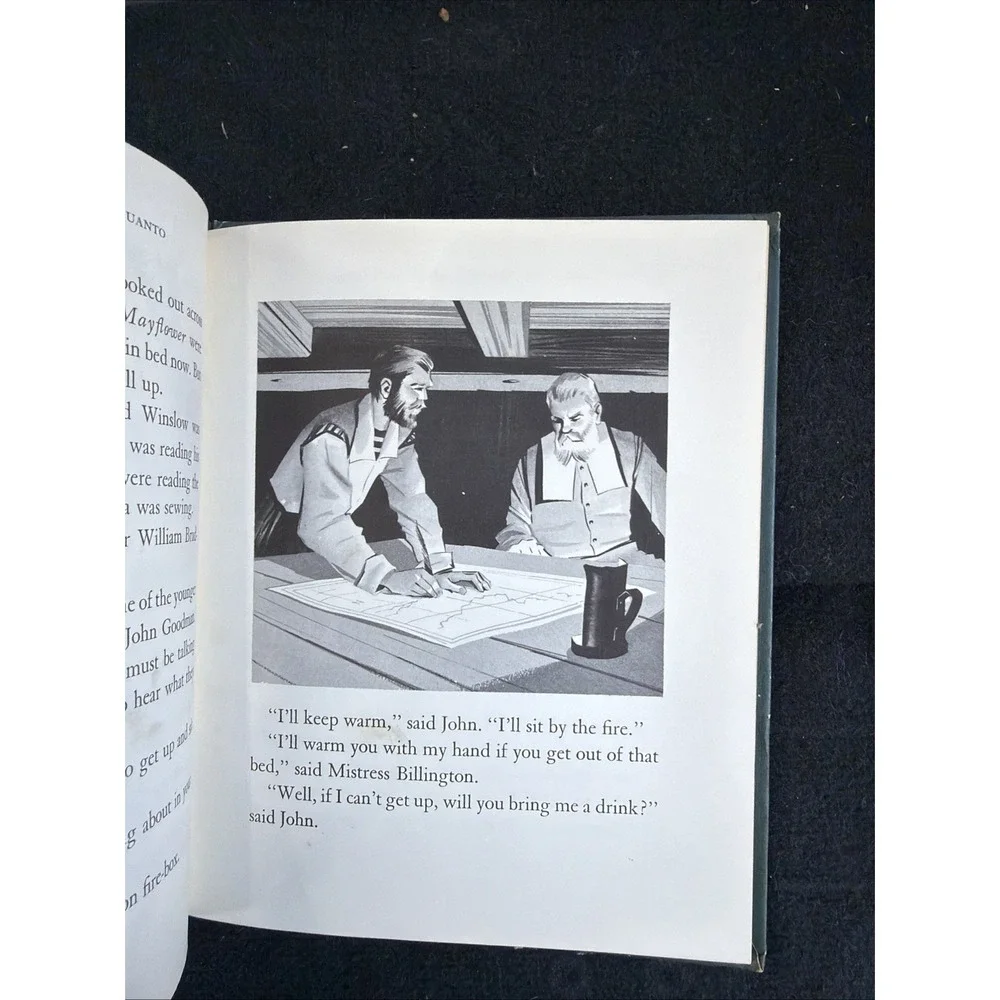 VGUC Vintage 1956 John Billington Friend of Squanto Hardcover Clyde Robert Bulla